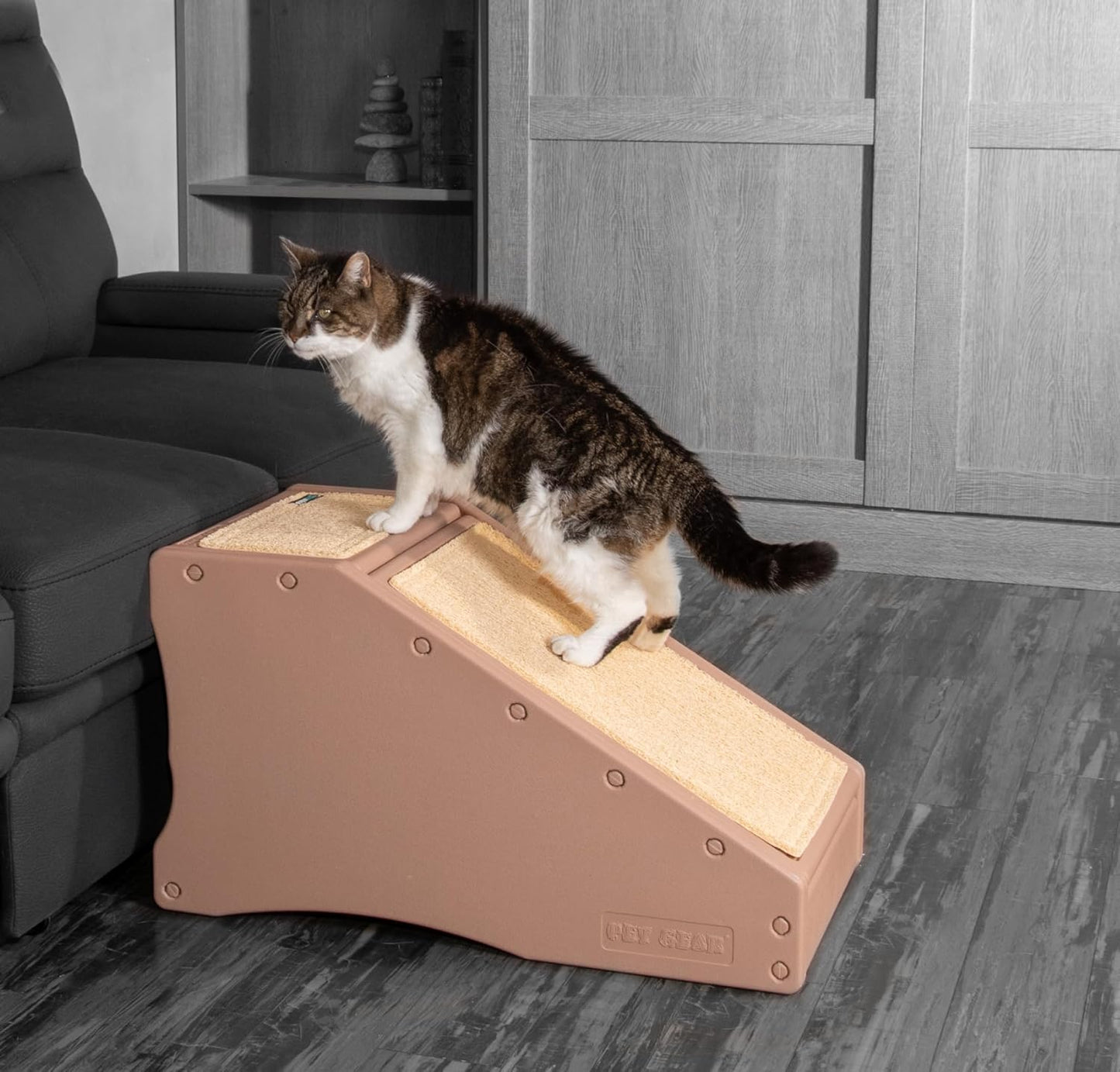 Stramp Stair and Ramp Combination for Dogs/Cats, Easy Step, Lightweight/Portable, Sturdy, Easy Assembly (No Tools Required) 1 Model, Available in 6 Colors