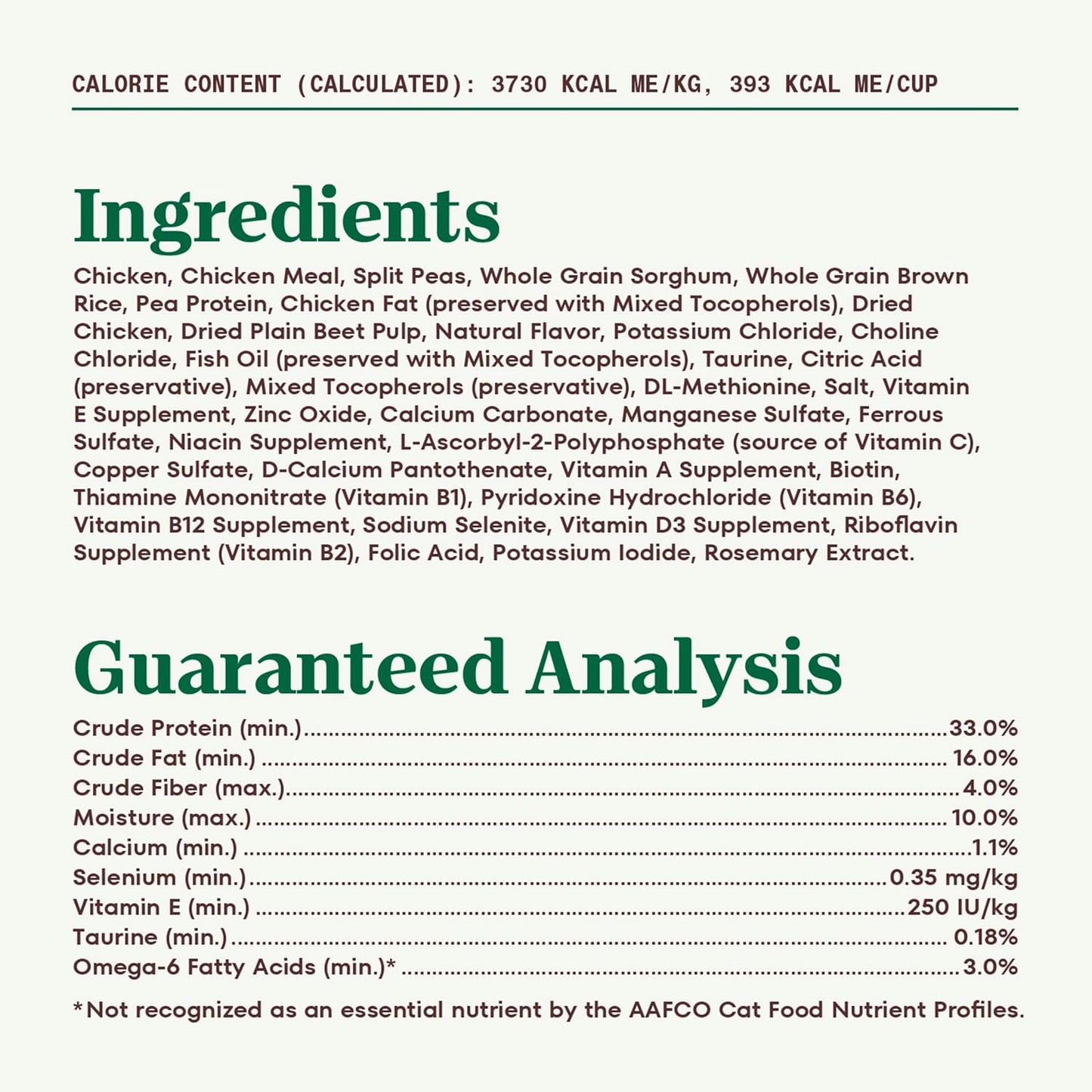 Wholesome Essentials Adult Dry Cat Food, Chicken & Brown Rice Recipe, 5 Lbs.