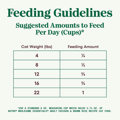 Wholesome Essentials Adult Dry Cat Food, Chicken & Brown Rice Recipe, 5 Lbs.